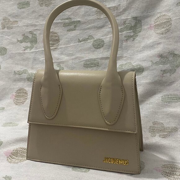 Jacquemus Neutral Leather Top - Handle Bag - Picture 4 of 8